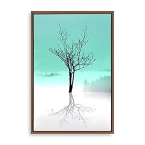 Framed Canvas Wall Art Tree Canvas Prints Home Artwork Decoration for Living Room,Bedroom - 24x36 inches