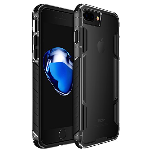 iPhone 7 Plus Case,iPhone 8 Plus Case, RANVOO Transparent Clear Scratch Resistant Slim Protective Cover Case for Apple iPhone 7 Plus, Black
