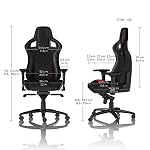 noblechairs EPIC, design, Nero/Nero/Rosso