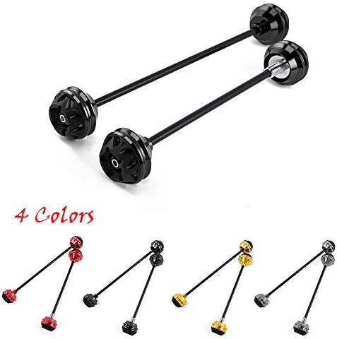 FATExpress Motorcycle CNC Aluminum Front Rear Axle Fork Wheel Crash Protector Slider Cap Pads for 2007-2015 CBR600RR CBR 600RR 2008 2009 2010 2011 2012 2013 2014 07-15 (Titanium)