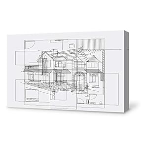 Construction Sketches Home Artwork for Living Room Bedroom