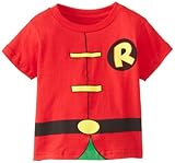 DC Comics Toddler costume Robin Caped T-Shirt, Red, 3T