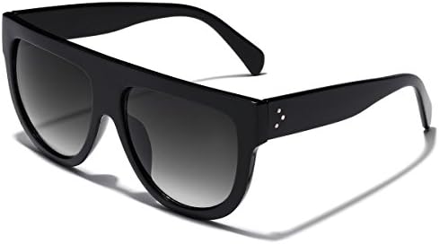 Women's Fashion Flat Top Super Future Sunglasses Retro Vintage Shades