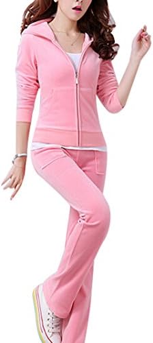 Gabbriell Women'S Velour Hoodie+Pant Tracksuit Sport Sweat Suit Set 2 Pcs