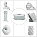 AMOLEN 3D Printer Filament, Marble Color 1.75mm PLA Filament +/- 0.03 mm, 225G/0.5 LBS, Includes Sample Silk&Bronze Filament