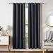 AmazonBasics Room Darkening Blackout Window Curtains with Grommets  - 42