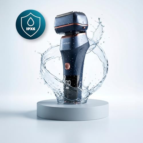 Rasoir Électrique à Lames avec 6 Lames PrecisionCare X-Trimm ProElite 6000. Moteur 8000 rpm, Lumière LED, Auton. 100 min, Écran Intégré, Charge Rapide, IPX6, Utilisation avec Câble ou Batterie — photo 4 sur 8