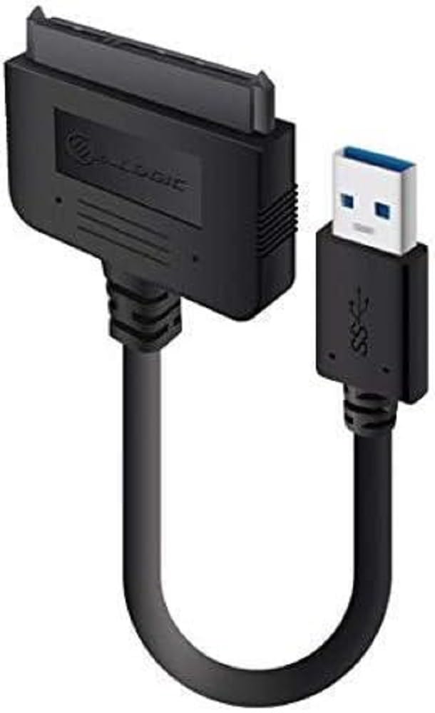ALOGIC USB-A 3.0 to SATA Adapter cable for 2.5” Hard Drive; Compatible with all major OS