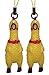 Lucore Home Mini 2 Inch Rubber Squawking Chicken Phone Charm - 2 Pcs Set Screaming Rubber Rooster Gag Novelty Squeaky Jewelry DIY Chicks