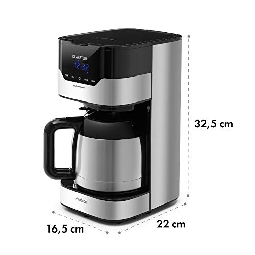 Klarstein 1,2 L Kaffeemaschine mit Thermoskanne und Timer, Kaffeemaschine Filtermaschine für 12 Tassen, 800 W Filter… – Bild 8