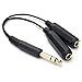 SiYear 6.35mm 1/4 inch Male Plug Stereo to 2 Dual 1/4 