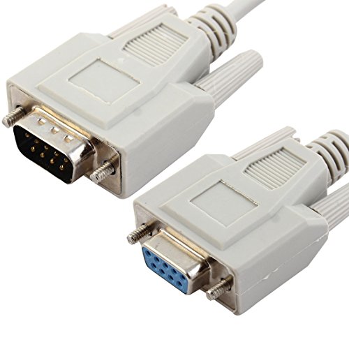 uxcell® 1.5 Meters DB9 9 Pin Female to Male F/M Converter Extension Cable for Computer PC