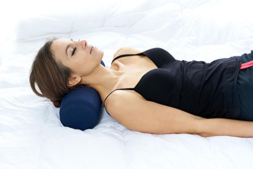 Round Cervical Roll Bolster Pillow Cushion with Removable Washable Cover, Ergonomically Designed for Head, Neck, Back, and Legs || Ideal for spine and neck support during sleep