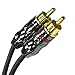 Seismic Audio - SA-Y5 - 6 Inch Splitter Patch Y Cable - 1 XLR Female to 2 RCA Male