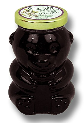 Shadow River Wild Huckleberry Gourmet Jam 12 oz Bear Jar
