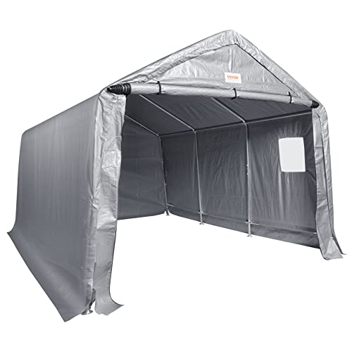 VEVOR Portable Shed Outdoor Storage Shelter, 10 X 10 X 8.5 Ft Heavy