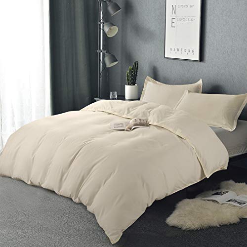 image for BALICHUN Duvet Cover Set Queen Size Premium with Zipper Closure Hotel 