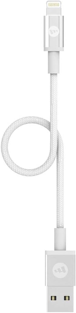 ZAGG mophie Charge and Sync Cable-USB-A to Lightning 9CM - White - Image 3