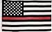 Thin Red Line Flag - 3X5 Foot with Embroidered Stars and Sewn Stripes - Black White and Red American Flag Honoring Firefighters and EMTs primary