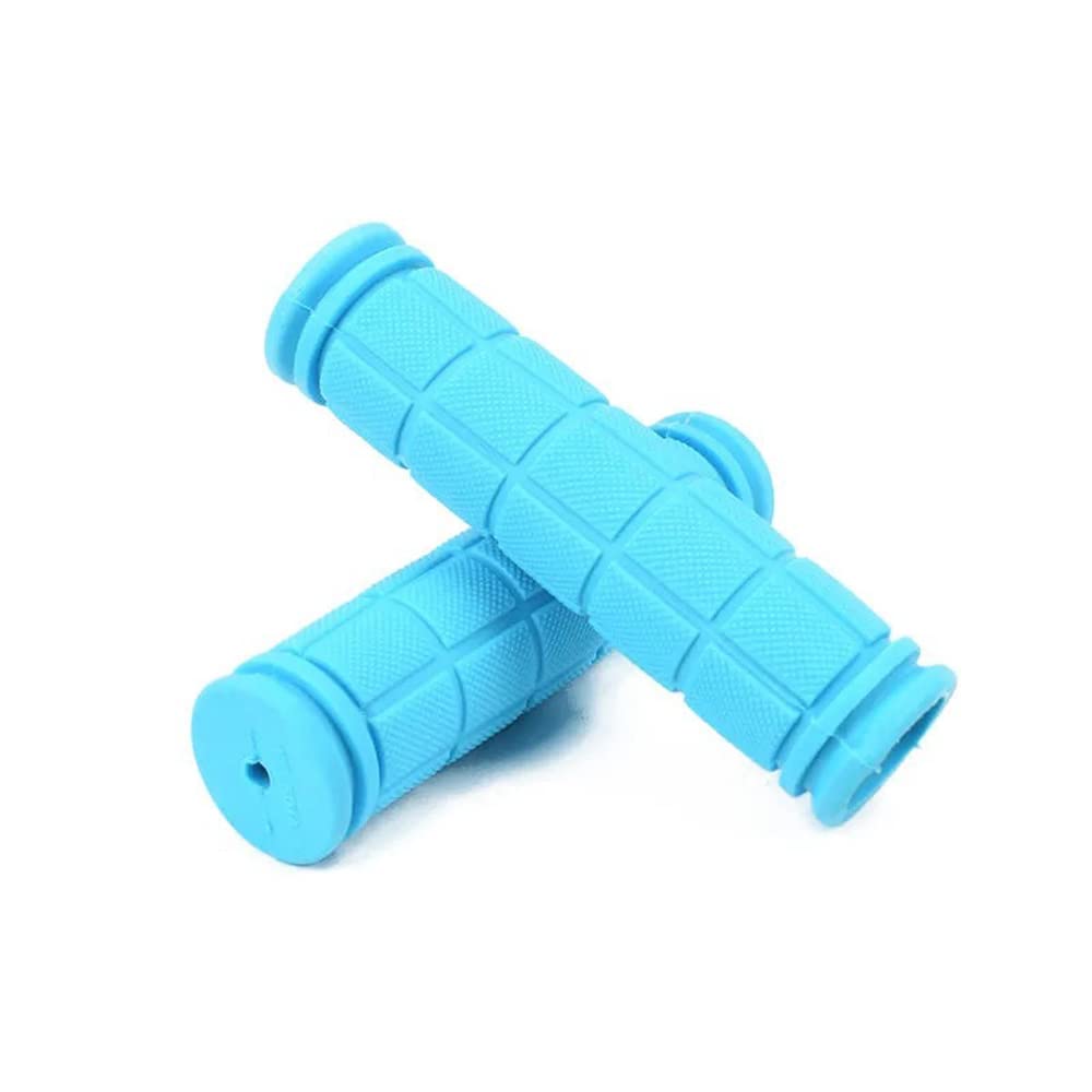 CAM2 Bicycle Handlebars, 1 Pair Soft Rubber Non-Slip Handlebars, Bicycle Handlebars, Mountain Bike/Road Bike Handlebars (Blue)