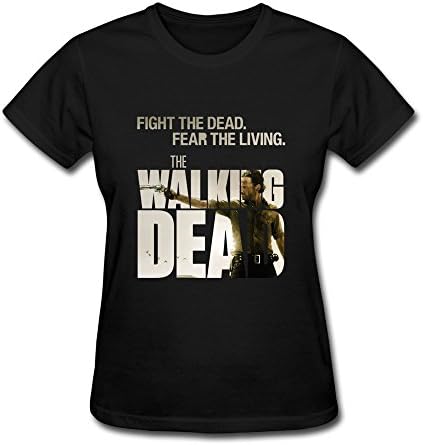 Women's Black T Shirt Us Moive The Walking Dead Poster