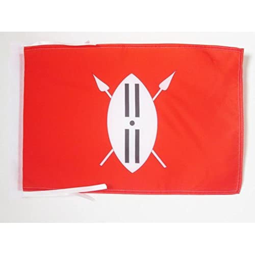 AZ FLAG - Maasai people Flag - 18'' x 12'' - 100% Polyester Maasai ethnic Small Banner with Two Cords - Fade Resistant - Vivid Colors - 18x12 in - 45x30 Cm — image 1