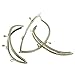 Housweety Purse Bag Metal Arch Frame Kiss Clasp Lock Handle Rose Bronze Tone