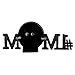#1 Mom Script Picture Frame, Bronze Metal with Easel Back, Size: 8