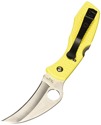 Spyderco Tasman Salt Rust Free Plain Edge, Yellow