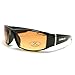 Black HD Vision Lens Driving Sunglasses Clear View
