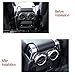 TULIN Car Rear Air Vent Trim Stickers for Land Rover Discovery 4 LR4 2009-2016 (Chrome Silver,2pc) for Discovery 3 for Range Rover Sport 2005-2013