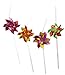 Party Partners Design Pinwheel Decorative Cocktail Drinking Straws, Multicolored, 12 Count