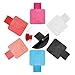 6pcs Traveler's Notebook Self-Adhesive Leather Pen Holder with Elastic Pen Loop for Notebooks, Journals,Calendars and Planners Journals (6 Colors)