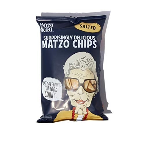 Matzo Chips, Variety Pack of Large Bags (Everything, Salted, Cinnamon Sugared) from The Matzo Project, Kosher, Vegan, Nut-Free, No Trans Fat, Nothing Artificial, 6oz, Pack of 6