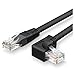 90 Degree Cat6 Ethernet Cable ,ARTMK 6 Feet /2 Meters Networking Internet Cat 6 Cables Interconnect Computer PC Router,Printer,XBox,PSP ect- Universal RJ45 Plug connector , Network GbE Patch Lan Black