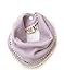 kishu baby Girl Bibs 2-pk Sage and Lavender Pom Pom Bib Gift Set for Girls, Multicolor, One Size