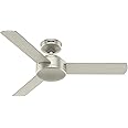 Hunter 44 inch Indoor Ceiling Fan No Light - Modern Ceiling Fan without Light, 3 Blades, Standard Mount, For Bedroom, Living 