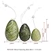 Set of 3 Natural Green Jade Egg,MUIIGOOD Yoni Egg,Kegel Balls,Massage Stones for Kegel Exercise Pelvic Floor Muscles Vaginal Exercise Health Care Ben Wa Balls for Women Gift
