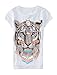 P.S. From Aeropostale Unisex-Child Tribal Tiger Tunic Tee Shirt White
