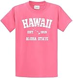 Vintage Hawaiian Islands Tee's in 42 Colors and Regular, Big and Tall Sizes