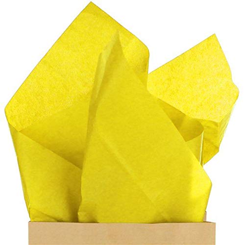 A3 Tissue Paper 50 Sheets for Gift Wrap Party Craft Acid Free (Yellow)