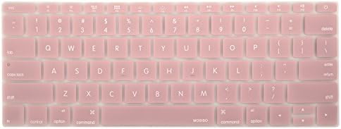 Mosiso Protective Keyboard Skin for Macbook 12 Inch with Retina Display A1534 (Newest Version 2017/2016/2015), Rose Quartz
