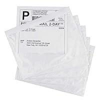 Methdic 7.5" x 5.5" Clear Strong Adhesive Packing List Shipping Labels Envelopes Pouches (500 Pack)