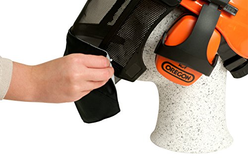 Oregon Waipoua Professioneller Kettensägen-Sicherheitshelm mit Gehörschutzmanschette und Netzvisier, Schlagfeste, Bequeme Schutzhelm-Sicherheitsausrüstung (562413), EinheitsgröÃe, Orange – Bild 3