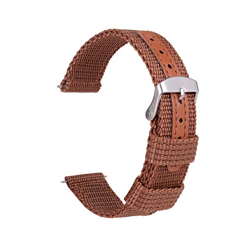 Wolfteeth Nylon Watch Bands - Brown 20mm Watch Strap