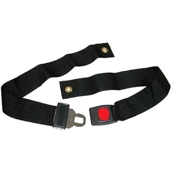 HEALTHLINE Wheelchair Strap Seat Belt, Wheelchair Safety Harness, Auto Style Belt with Metal Buckle up to 48