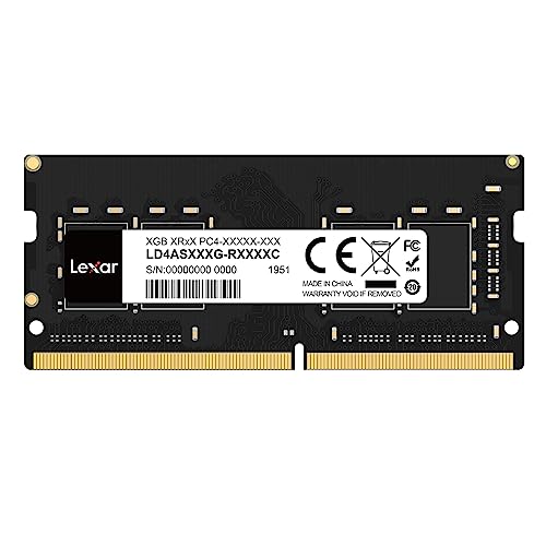 Lexar SODIMM DDR4 8GB, 3200 MHz Laptop RAM, 260-Pin SODIMM -Speicher, Hochleistungs-SO-DIMM, PC-Computerspeicher, Hochleistungs Arbeitsspeicher CL22-22-22-52, 1.2V