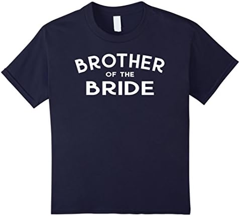 Kids Brother Of The Bride Wedding T-shirt Gift 12 Navy