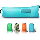 Outdoor Inflatable Lounger Beach Chair,Hummingbird Inflatable Sleeping Bag Air Sofa