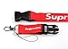 Supreme Lanyard Double-Sided Red Urban Streetwear. For Keychains, Neck Straps, Phones and Accessories. (1)